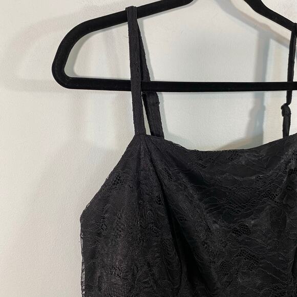 Torrid Women Black Lace Tier Ruffles Babydoll Mini Dress Size 1 Whismygoth - Picture 5 of 9